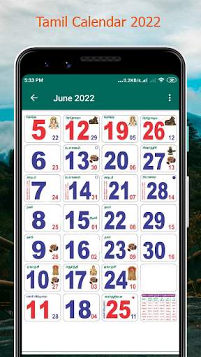 Tamil Calendar 2022 நாள்காட்டி 2 تصوير الشاشة