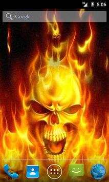 Fire Skull Live Wallpaper screenshot 1