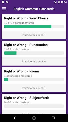 English Grammar Practice screenshot 1