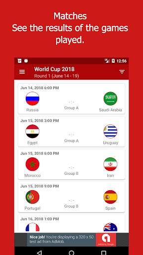 World Cup 2018 Live Scores screenshot 1