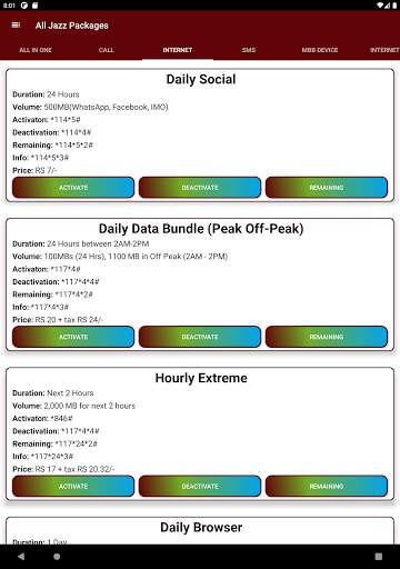 Jazz Warid Packages 2021 | Jazz Warid Packages New screenshot 11