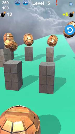 Angry Knock down Catapult Bomb screenshot 8