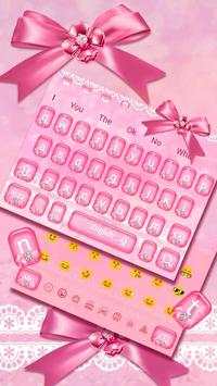 Pink Lace Bow Keyboard screenshot 2