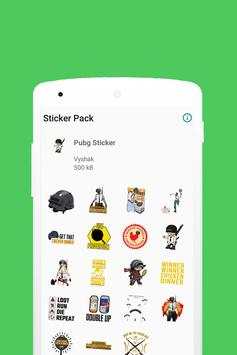 Pubg WASticker screenshot 1