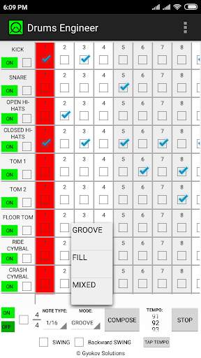 Drums Engineer 3 تصوير الشاشة