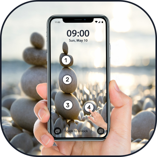 Photo Touch Lock Screen - Touch Position Password आइकन