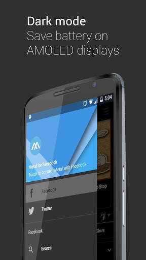 Metal for Facebook & Twitter screenshot 2