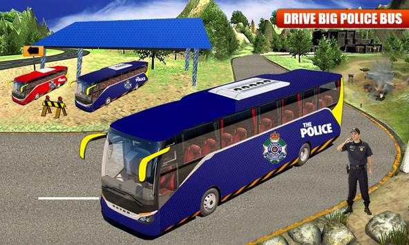 NYPD Police Bus Simulator 3D screenshot 1
