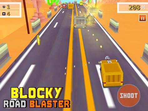 Blocky Road Blaster - Gun Race screenshot 7