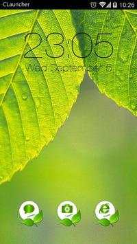 Green Leaf C Launcher Theme screenshot 4