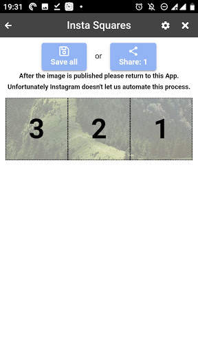 Instant Squares - Image Splitter for Instagram screenshot 6