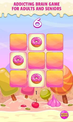 Brain game & Memory training - Sweet Cookies screenshot 1