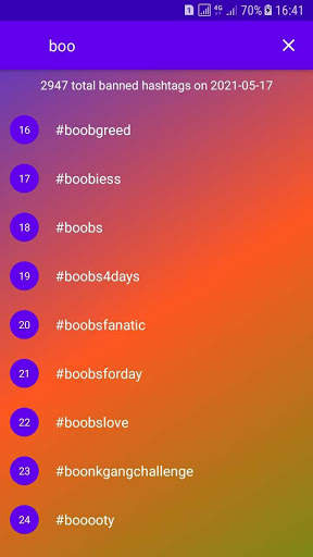 Banned Hashtags Checker for Instagram screenshot 3