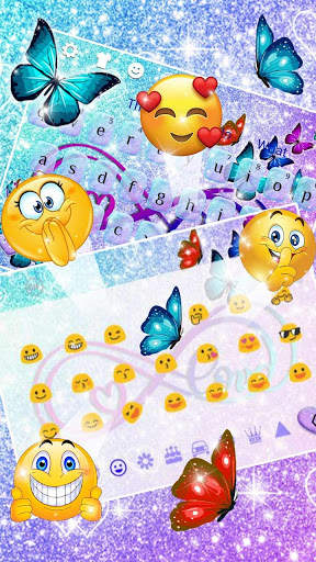 Glitter Dream Infinity Love Keyboard Theme screenshot 3