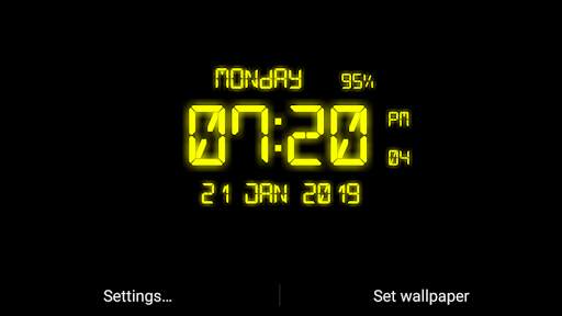 LED Digital Clock Live Wallpaper screenshot 6