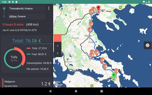 Travel Cost (Greece) screenshot 8