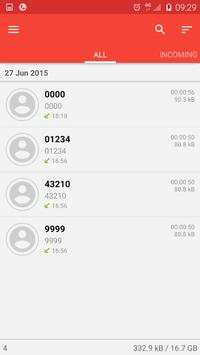 Automatic recording calls screenshot 3