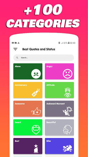 Quotes and Status Offline (Quotes Daily) स्क्रीनशॉट 1