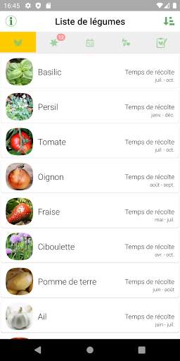 Planificateur de légumes screenshot 4