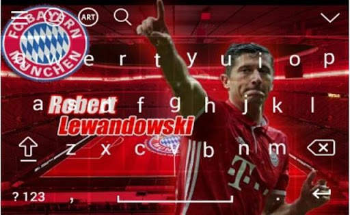 Robert Lewandowski Theme Keyboard स्क्रीनशॉट 7
