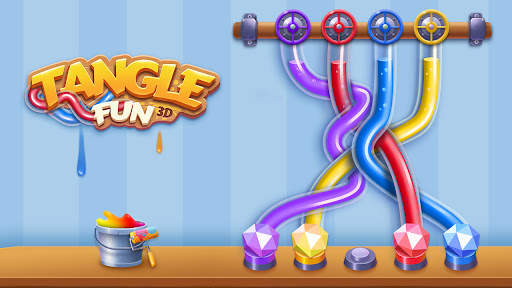 Tangle Fun 3D- Untie all knots screenshot 1