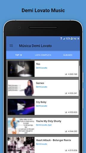 Demi Lovato Music : Toda la música de Demi Lovato screenshot 1