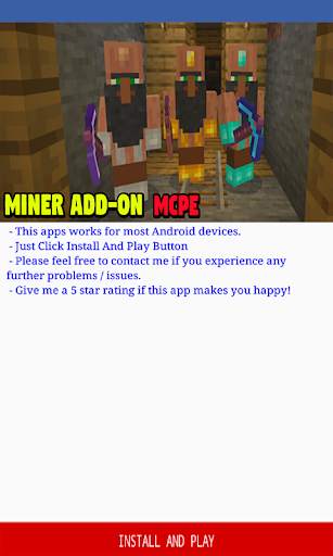 Add-on Miner for Minecraft PE screenshot 1