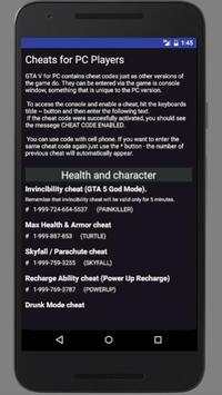 Cheats for GTA screenshot 5