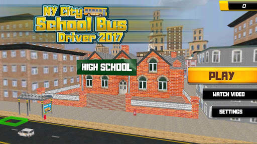 NY City School Bus Driving 2017 screenshot 1