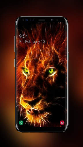 Fire Wallpaper - Fire Lion, Wolf & Tiger screenshot 3