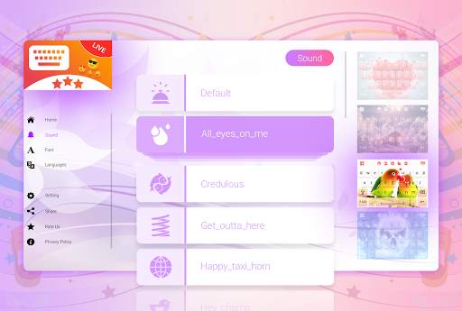 Love Birds Live Keyboard - Love Birds Keyboard screenshot 3