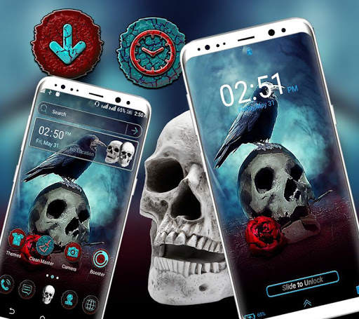 Skull Crow Launcher Theme screenshot 3