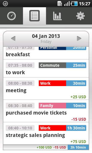 Awesome Time Logger Free screenshot 2