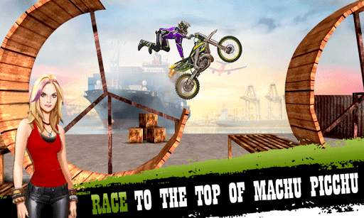 3D Bike Stunt Race - Mega Ramp Stunts Games स्क्रीनशॉट 2