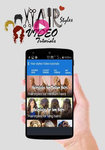 Hairstyles video tutorials screenshot 1