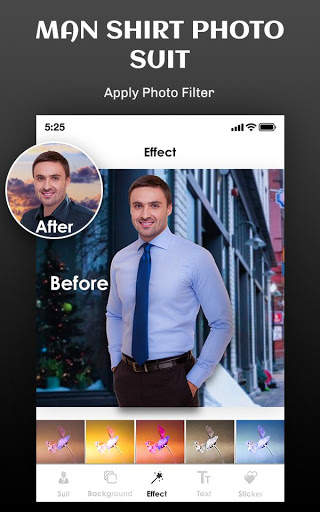 Man Blue Shirt Photo Suit Editor - Formal Shirts screenshot 3