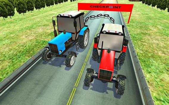 Chained Cars Driving : Tractor Farming Simulator screenshot 3