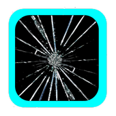 fake cracked screen prank icon
