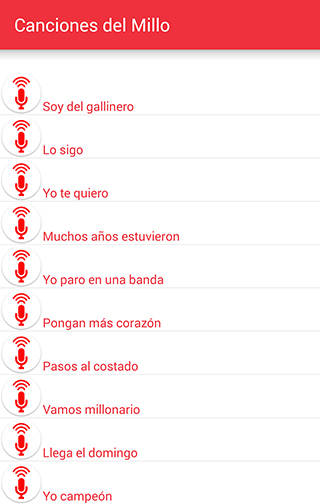 40 Canciones de River Plate - Cantos del Millo screenshot 1