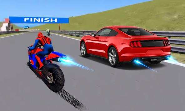 Superhero Car Vs Bike Race Ultimate screenshot 2