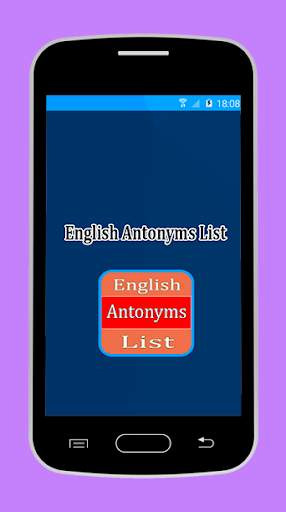 English Antonyms List screenshot 1