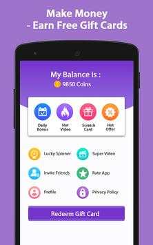Make Money - Earn Free Gift Cards स्क्रीनशॉट 2