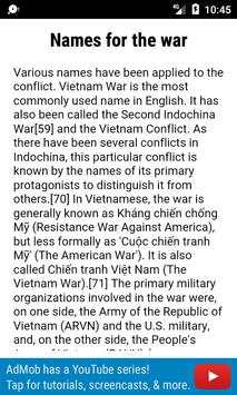Vietnam War History 2 تصوير الشاشة