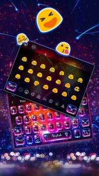 Multi Colour Neon Heart Keyboard Theme screenshot 3