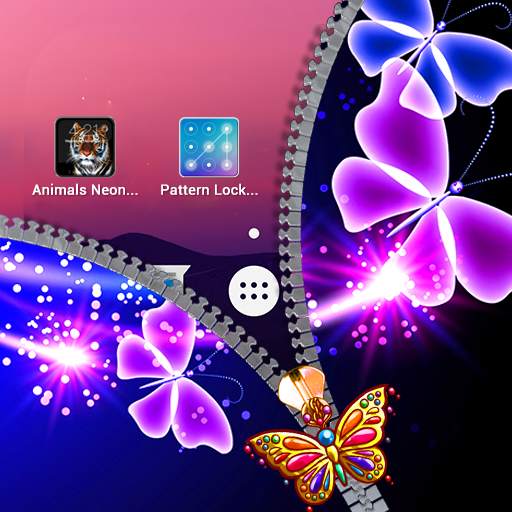 Butterfly Zipper Lock Screen 4.0