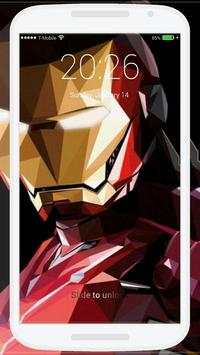 Iron Superhero Lock Screen скриншот 4