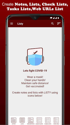 Listy - Notes, Lists, Check Lists, URL List & More screenshot 1