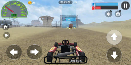 Racing Kart 3D: Desert race screenshot 7