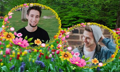 Beautiful Garden Dual Photo Frame Application screenshot 23