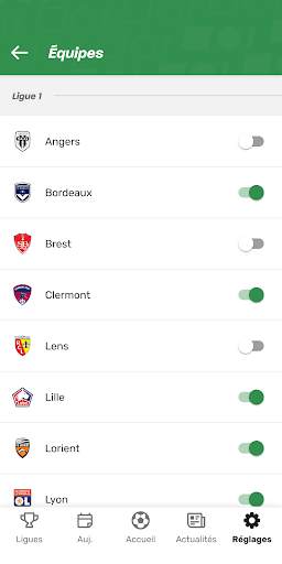 TorAlarm - Scores de football screenshot 8